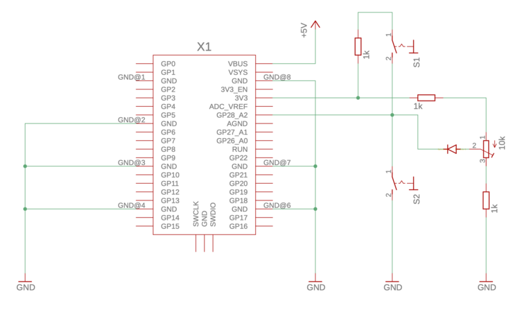 Armin Rohnen, Schaltungsbeispiel für die Handhebelsimulation mit zwei Endlagentaster